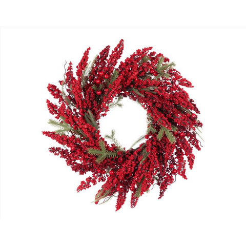 Celebrations 24 in. D Unlit Berry Wreath (Pack of 4)