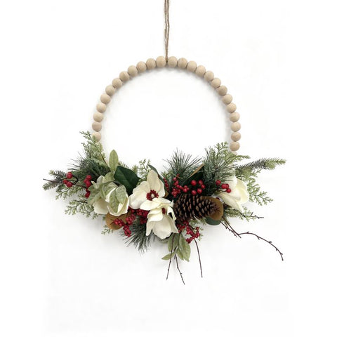 Decra Lite 20 in. D Rustic floral Wreath (Pack of 4)