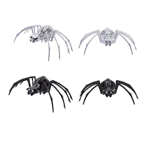 Fun World 8 in. Mirror Spiders Halloween Decor (Pack of 6)