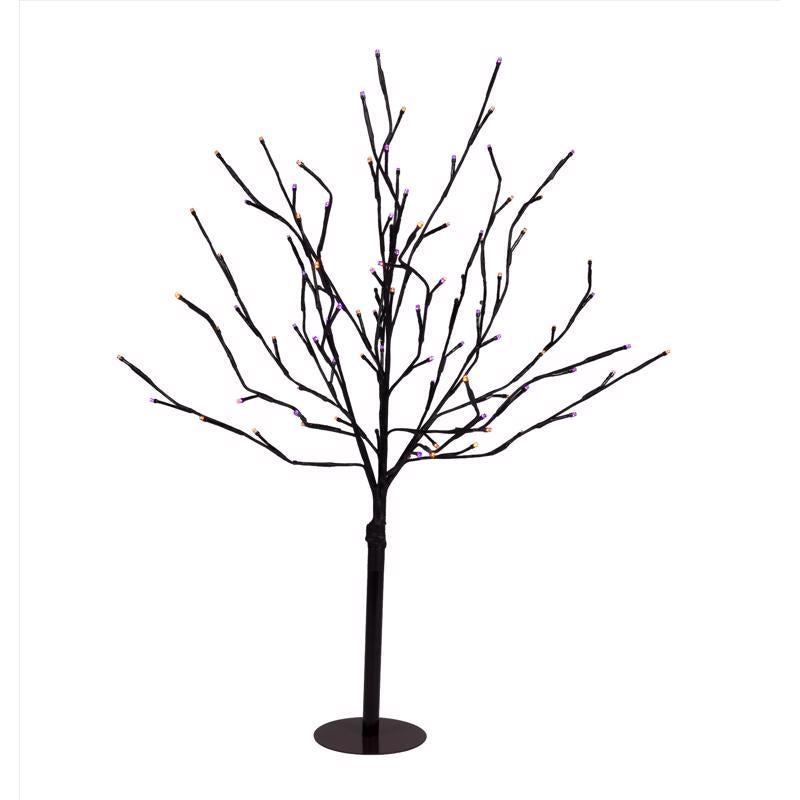 Celebrations Orange/Purple 32 in. Double Twinkle Light Burst Halloween Decor (Pack of 6)