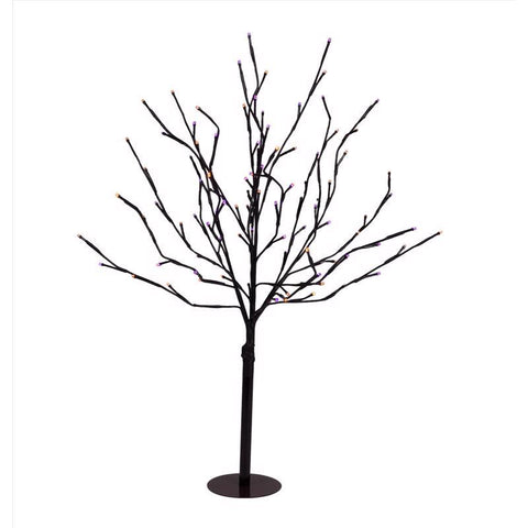 Celebrations Orange/Purple 32 in. Double Twinkle Light Burst Halloween Decor (Pack of 6)