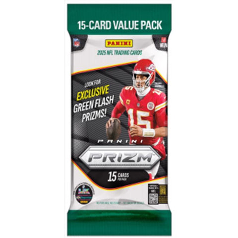 Panini 2025 Prizm Football Fat Pack Trading Cards (Pack of 12)