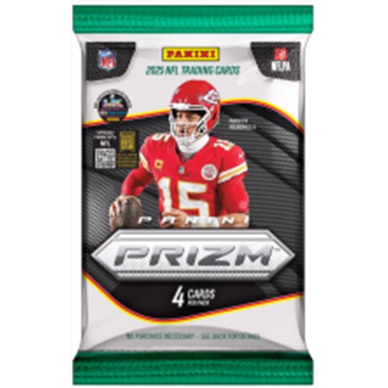 Panini 2025 Prizm Football Retail Pack Trading Cards (Pack of 24)