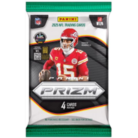 Panini 2025 Prizm Football Retail Pack Trading Cards (Pack of 24)