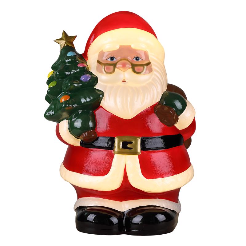 Mr. Christmas LED Warm White Santa 24 in. Blow Mold
