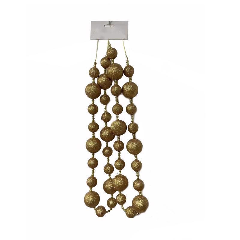 FC Young Gold Glitter Ball Garland