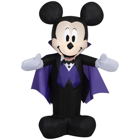 Disney 4 ft. Prelit Mickey as Vampire Inflatable
