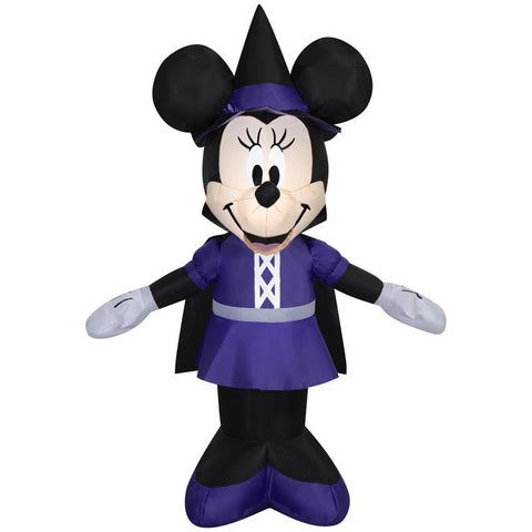 Disney 4 ft. Prelit Minnie as Witch Inflatable