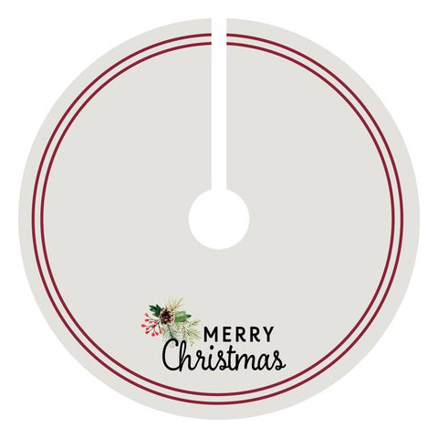Celebrations Striped Merry Christmas Tree Skirt (Pack of 4)