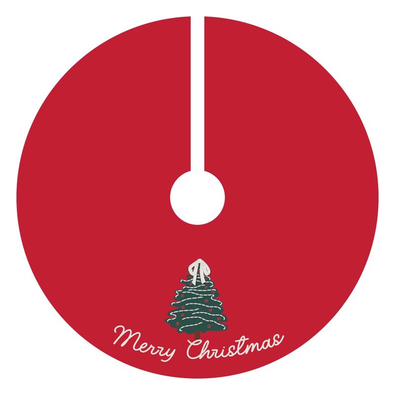 Celebrations Tree with Velvet Bow Tree Skirt (Pack of 4)