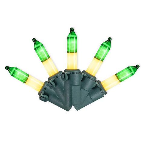 Celebrations LED T5 Dark Green/Gold 70 ct Two-Tone Christmas Lights 17.25 ft.