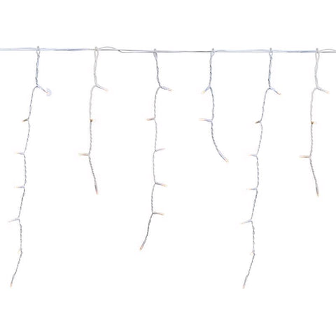 Celebrations LED Warm White 50 ct Icicle 3 ft.