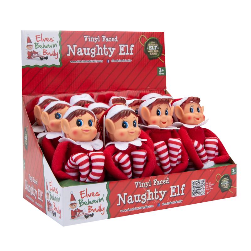 Elves Behaving Badly Elfie and Elvie Plush Doll (Pack of 12)