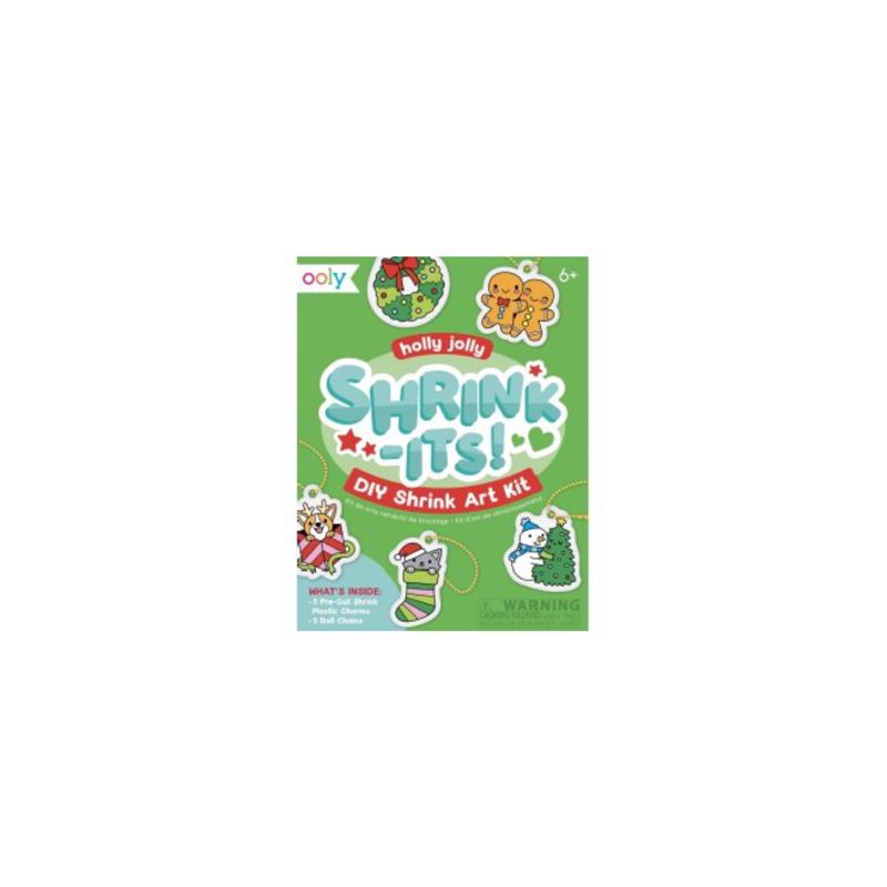 OOLY Holly Jolly Diy Shrink Art Kit (Pack of 12)