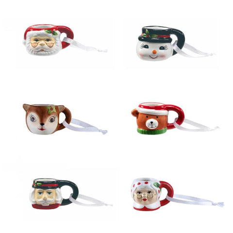 Mr. Christmas Assorted Snowman, Mrs. Claus, Santa, Teddy Bear, Reindeer, Nutcracker Ornaments 1.5 in (Pack of 36)