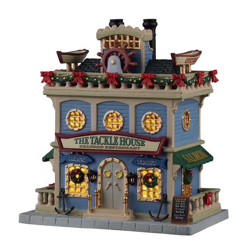Lemax LED The Tackle House Seafood Restaurant Christmas Village