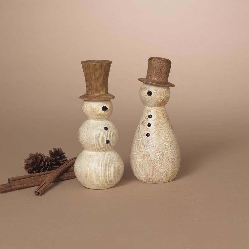 Gerson Rustic Snowman Table Decor 7 in. (Pack of 6)
