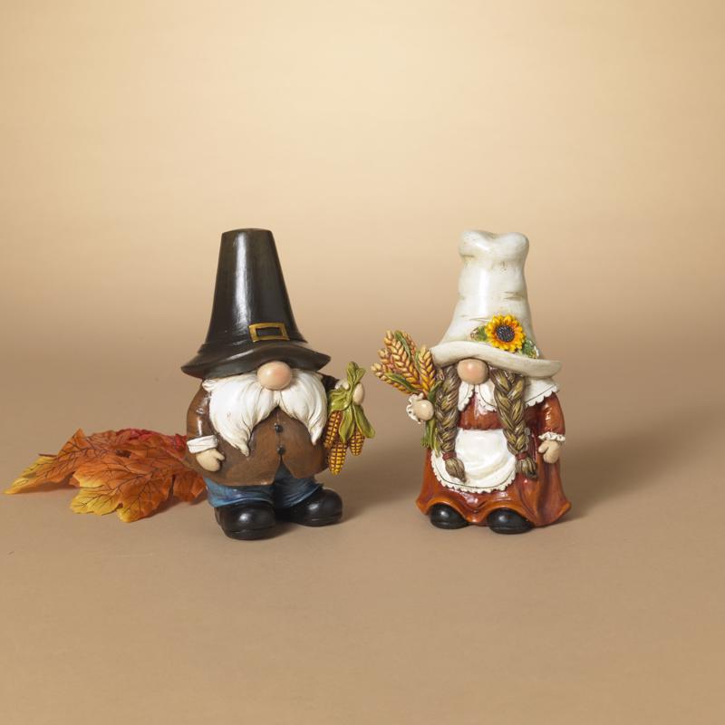 Gerson Resin Harvest Gnome Fall Decor (Pack of 12)