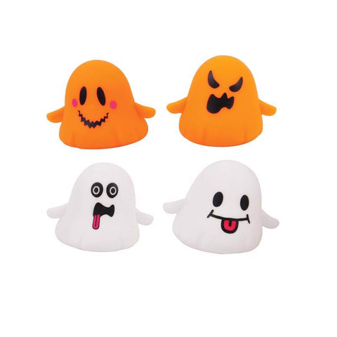 Fun World Squishy Ghosts Orange and White (Pack of 24)