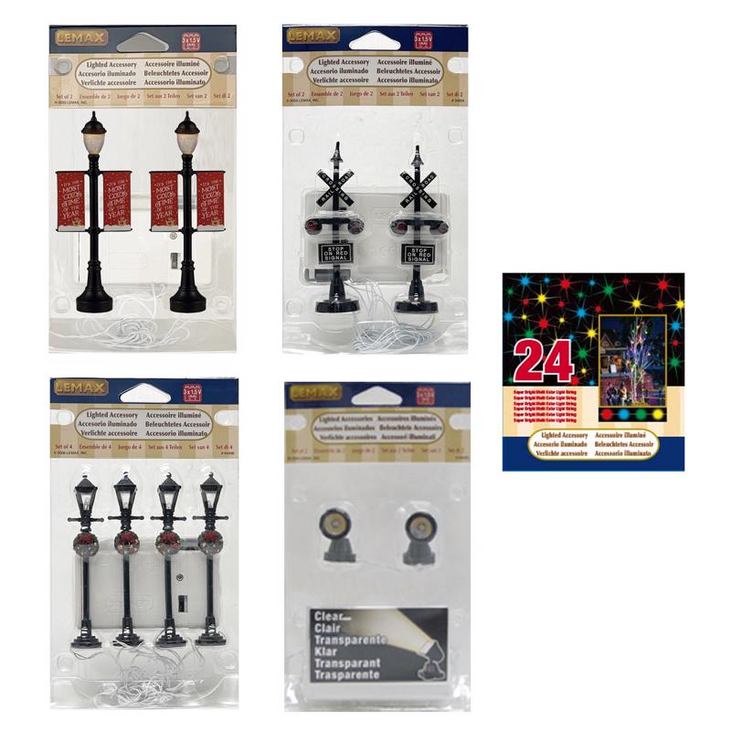 Lemax LED General Products Village Accessories (Pack of 15)