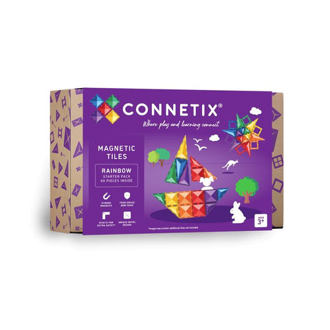 CONNETIX Baldosas magnéticas multicolor 60 piezas