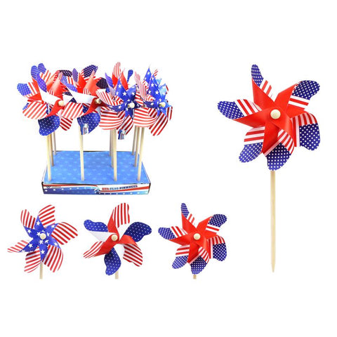 Diamond Visions Assorted Plastic 12 in. H Pinwheel (Pack of 12)