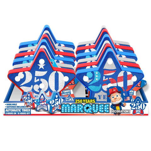 Magic Seasons Patriotic Star Marquee Star 1 pk (Pack of 24)