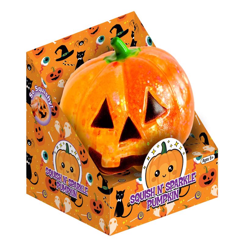 Zorbitz Sparkle Pumpkin Halloween Decor (Pack of 12)