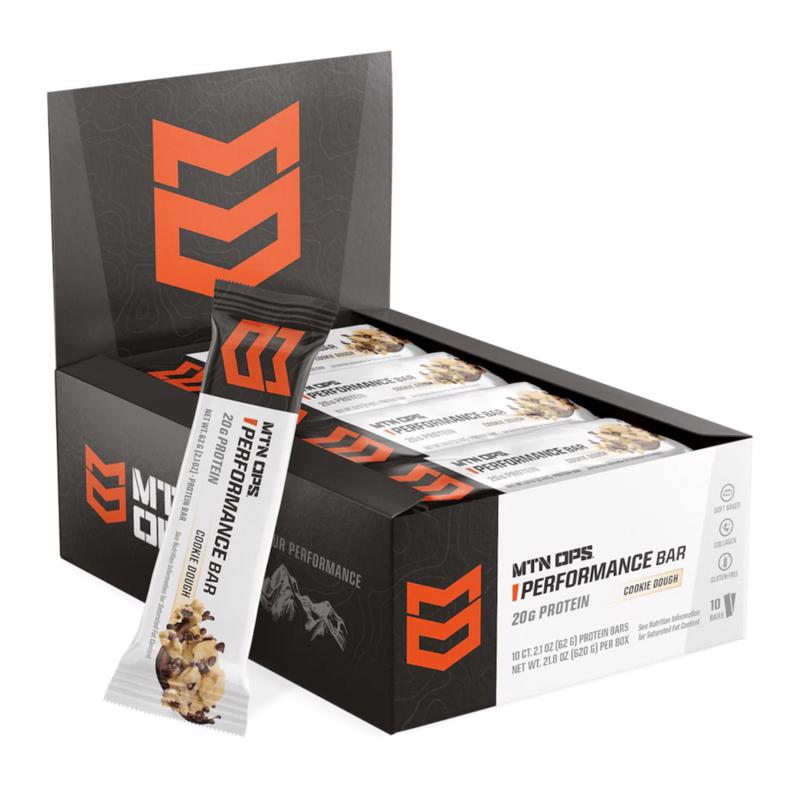 MTN OPS Cookie Dough Protein Bar 2 oz Packet (Pack of 10)