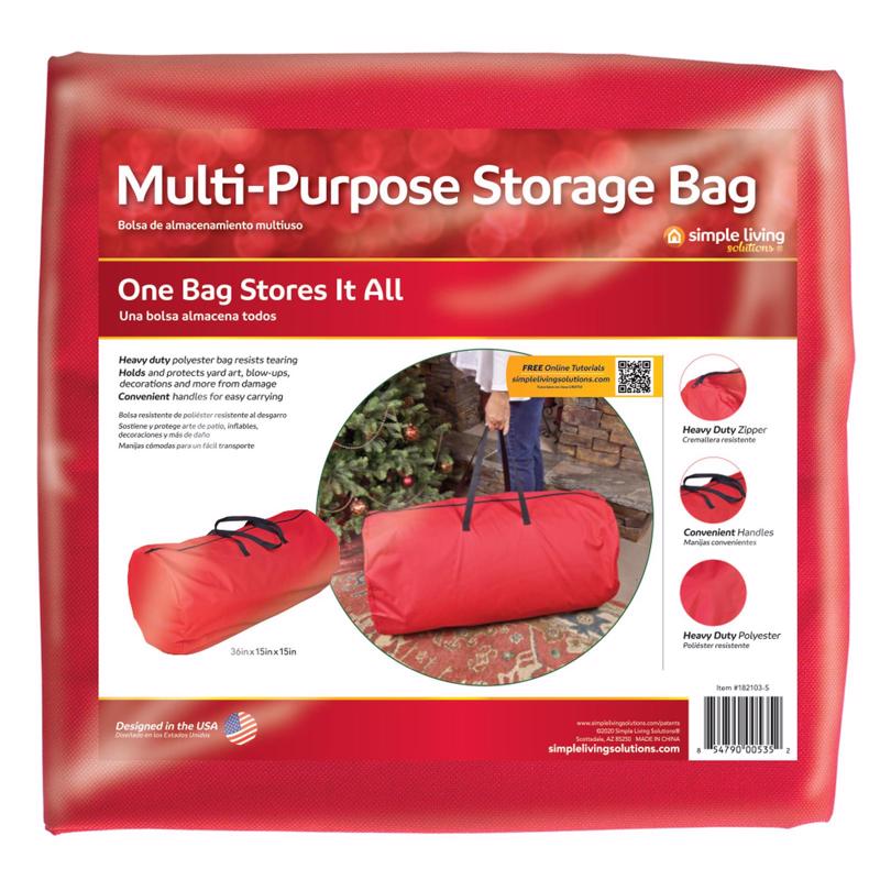 Simple Living Solutions Storage Bag 36 in. H X 15 in. W X 15 in. D