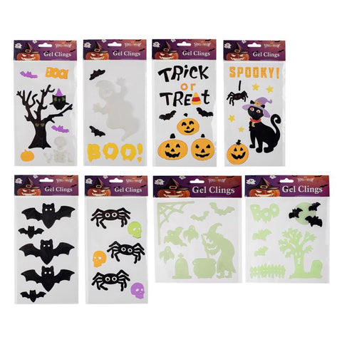 Test Rite Halloween Cling Window Decor (Pack of 8)