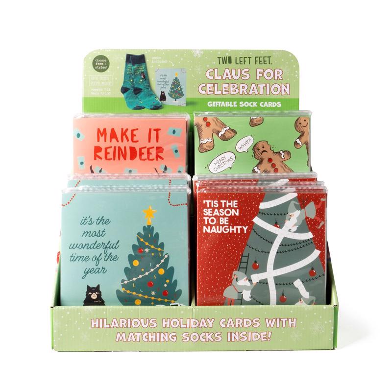 DM Merchandising Two Left Feet Christmas Holiday Greeting Card (Pack of 24)