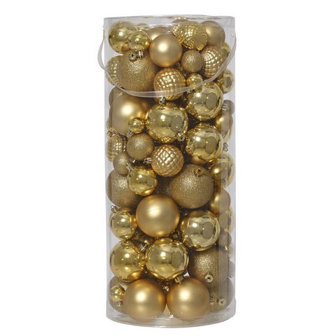 Decoris Gold Ornaments (Pack of 4)