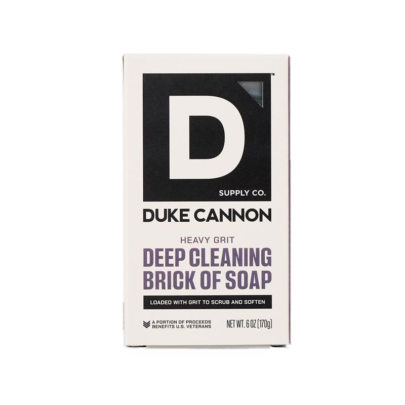 Jabón en barra Duke Cannon de exfoliación intensa con aroma a mandarina y menta, 6 oz, 1 unidad
