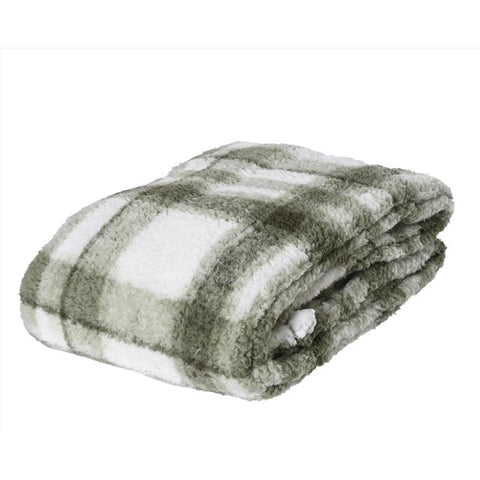 Decoris Checkered Blanket 1 pk (Pack of 8)
