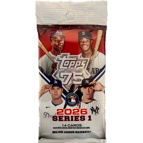 Topps Baseball Series 1 Pack 2026 Trading Cards (Pack of 96)