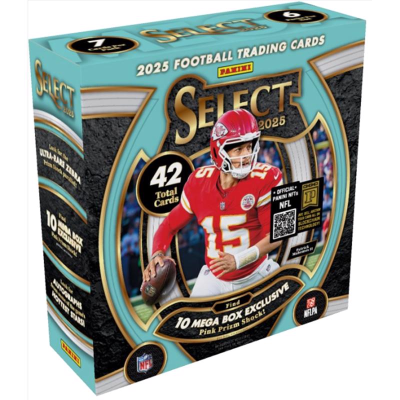Panini 2025 Select Football Mega Box Trading Cards