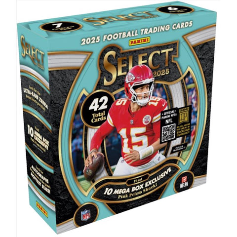 Panini 2025 Select Football Mega Box Trading Cards