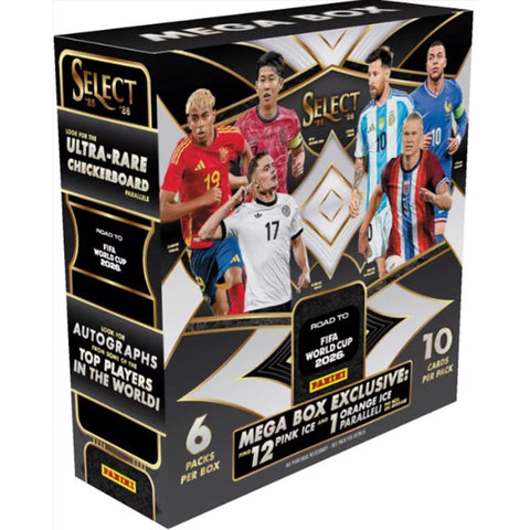 Panini 2025/26 Select Road to World Cup Soccer Mega Box Trading Cards (Pack of 20)