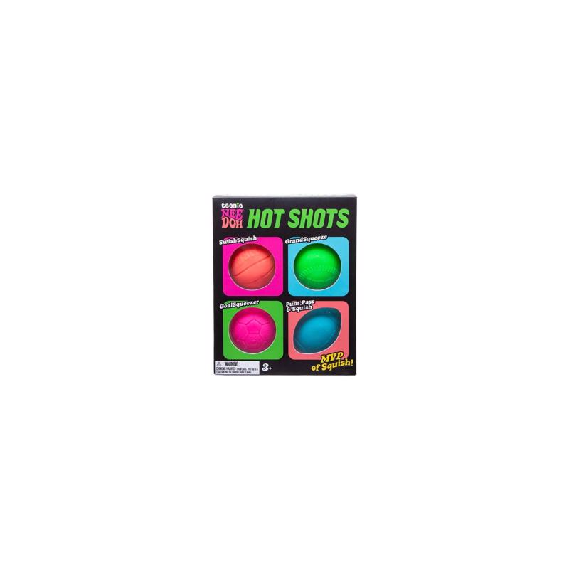 NeeDoh Hot Shots Fidget Toy 4 pc (Pack of 6)