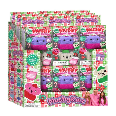 Mushykinz Holiday Squishy Toys (Pack of 12)