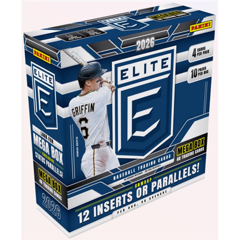 Panini 2026 Donruss Elite Baseball Mega Box Trading Cards (Pack of 20)