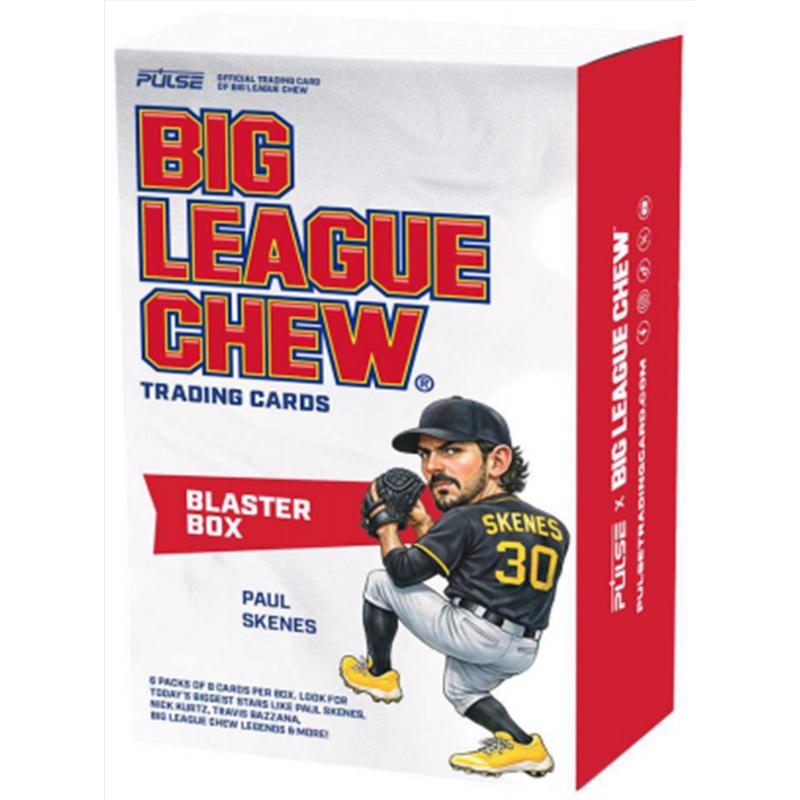 Caja Blaster de béisbol Big League Chew Pulse 2026 con tarjetas coleccionables