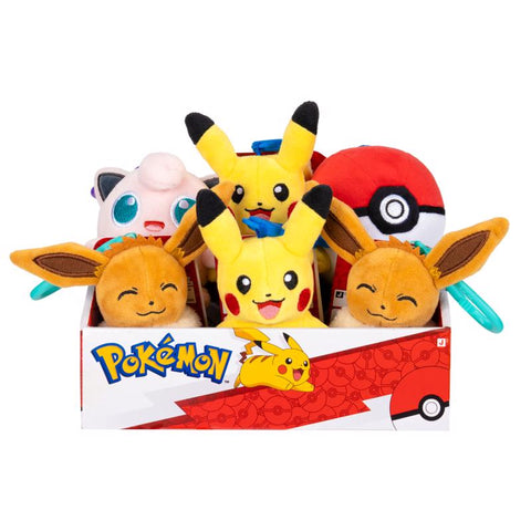 Pinzas de peluche de Pokémon (paquete de 6)