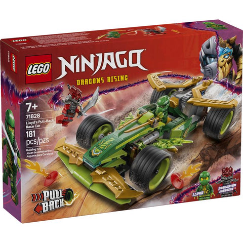 LEGO Ninjago Lloyds PullBack Race Car Building Set Multicolor 181 pc