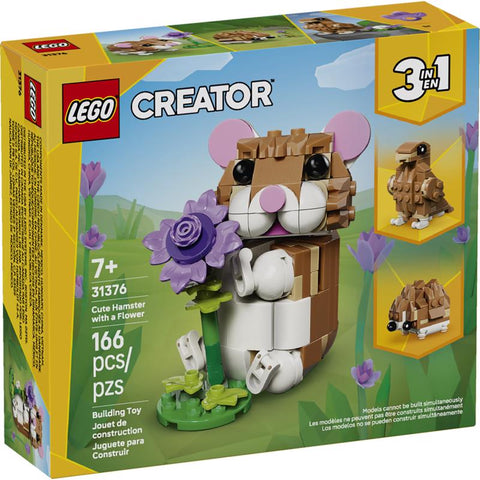 LEGO Creator Cute Hamster with a Flower Building Set Multicolor 166 pc