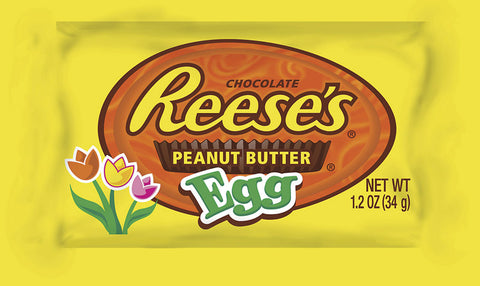 Reese's Egg Milk Chocolate Peanut Butter Candy 1.2 oz (Pack of 36)