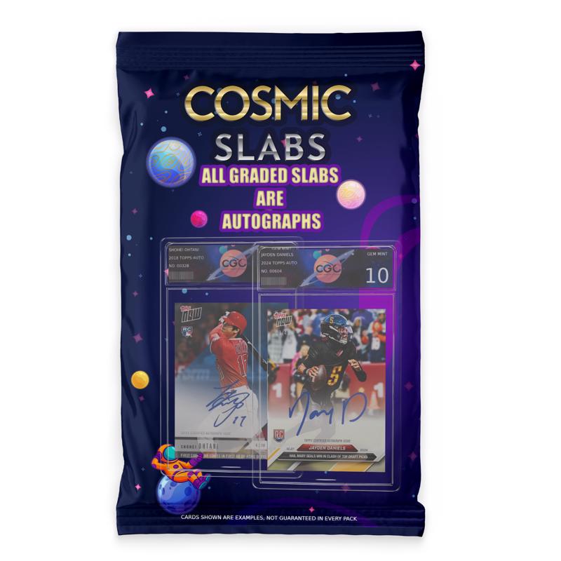 Cosmic Slabs Autographed Graded Sports Card 1 pc
