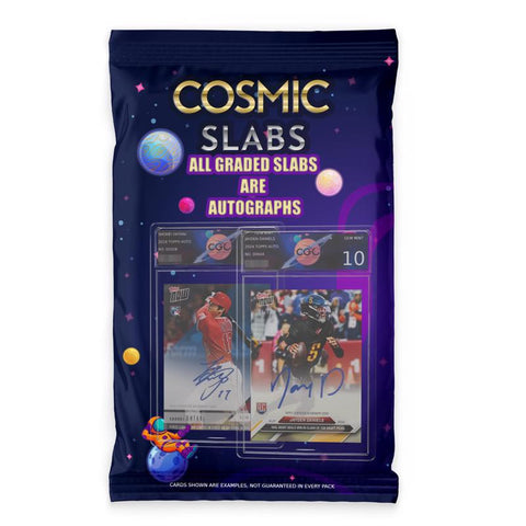 Cosmic Slabs Autographed Graded Sports Card 1 pc