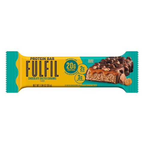 Fulfil Chocolate Salted Caramel Protein Bar 1.94 oz Boxed (Pack of 12)